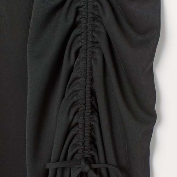 Black Draped Dress - Picture 2 of 2